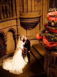 Thumbnail image for Christmas wedding venue decorations